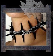 Колье-ошейник Alchemy Gothic P344 Black Thorn Choker Chain - фото 1 - rockbunker.ru