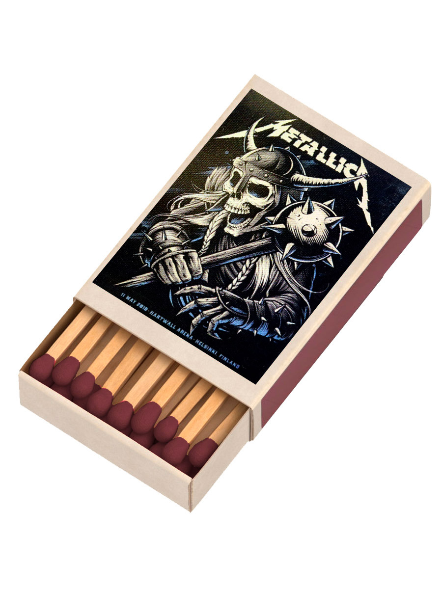 Спички с магнитом Metallica - фото 1 - rockbunker.ru