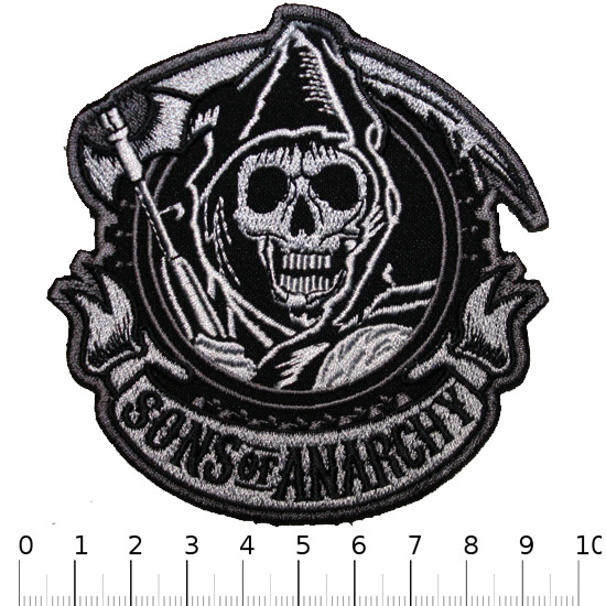 Нашивка Sons of Anarchy - фото 1 - rockbunker.ru