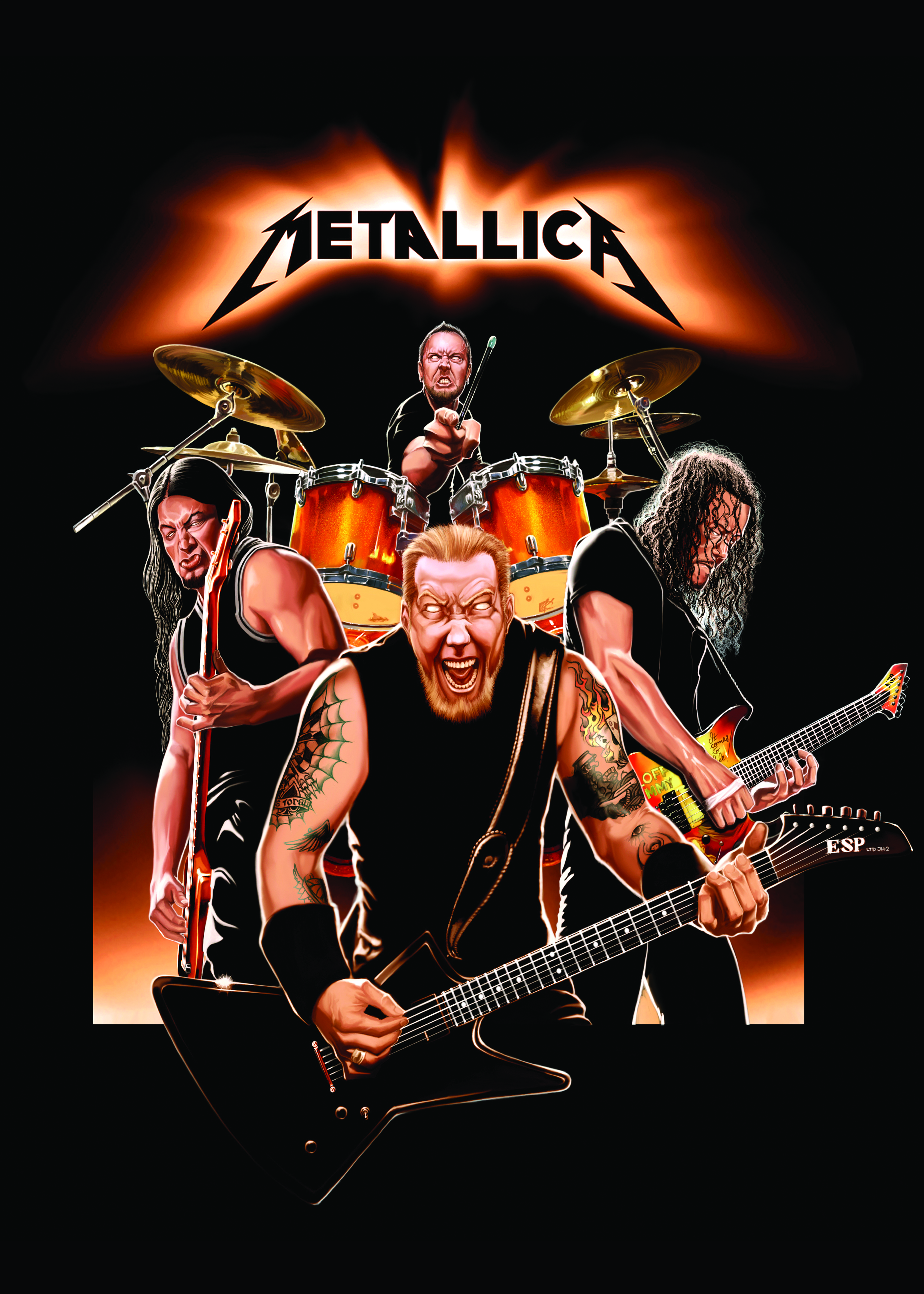 Плед Metallica - фото 1 - rockbunker.ru
