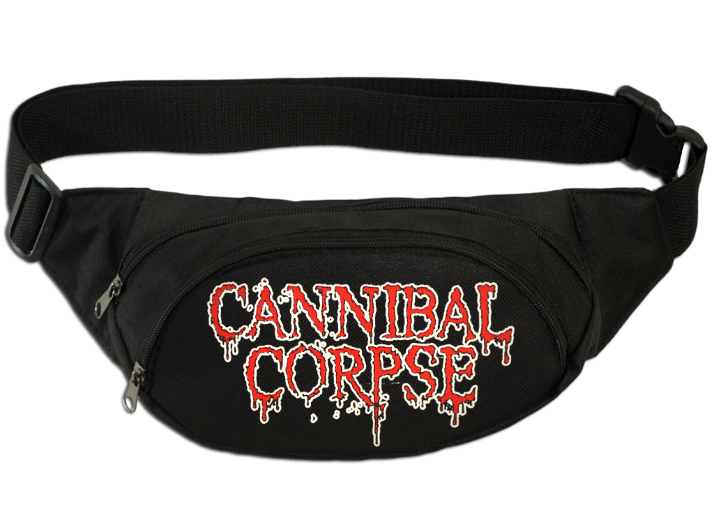 Сумка на пояс c принтом Cannibal Corpse - фото 1 - rockbunker.ru