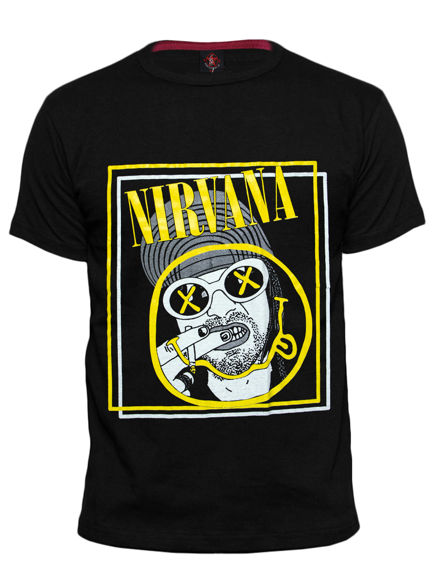 Футболка RockMerch Nirvana - фото 1 - rockbunker.ru