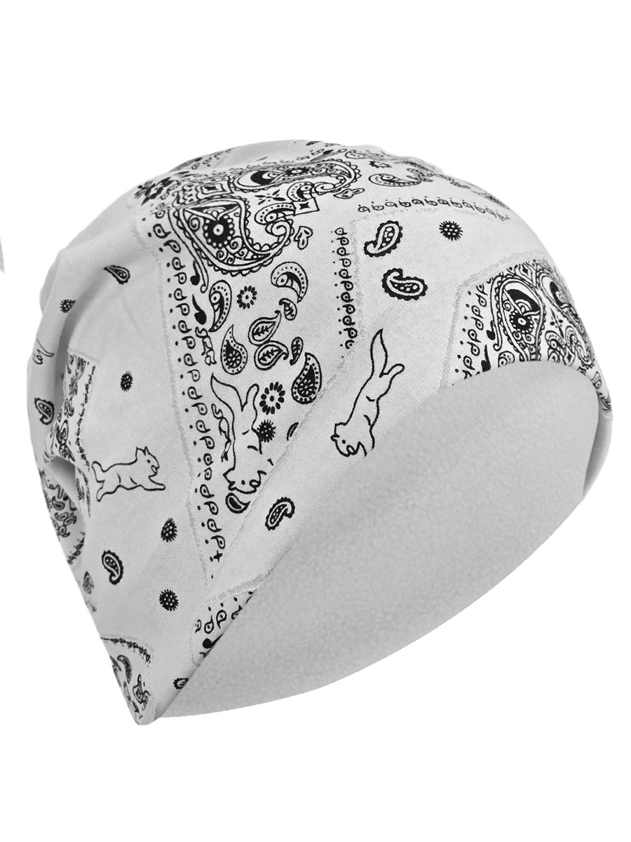 Шапка Огурцы белая - фото 1 - rockbunker.ru