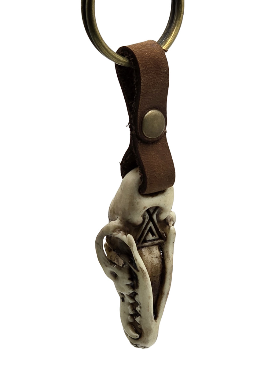 Брелок Череп Медведя - фото 2 - rockbunker.ru