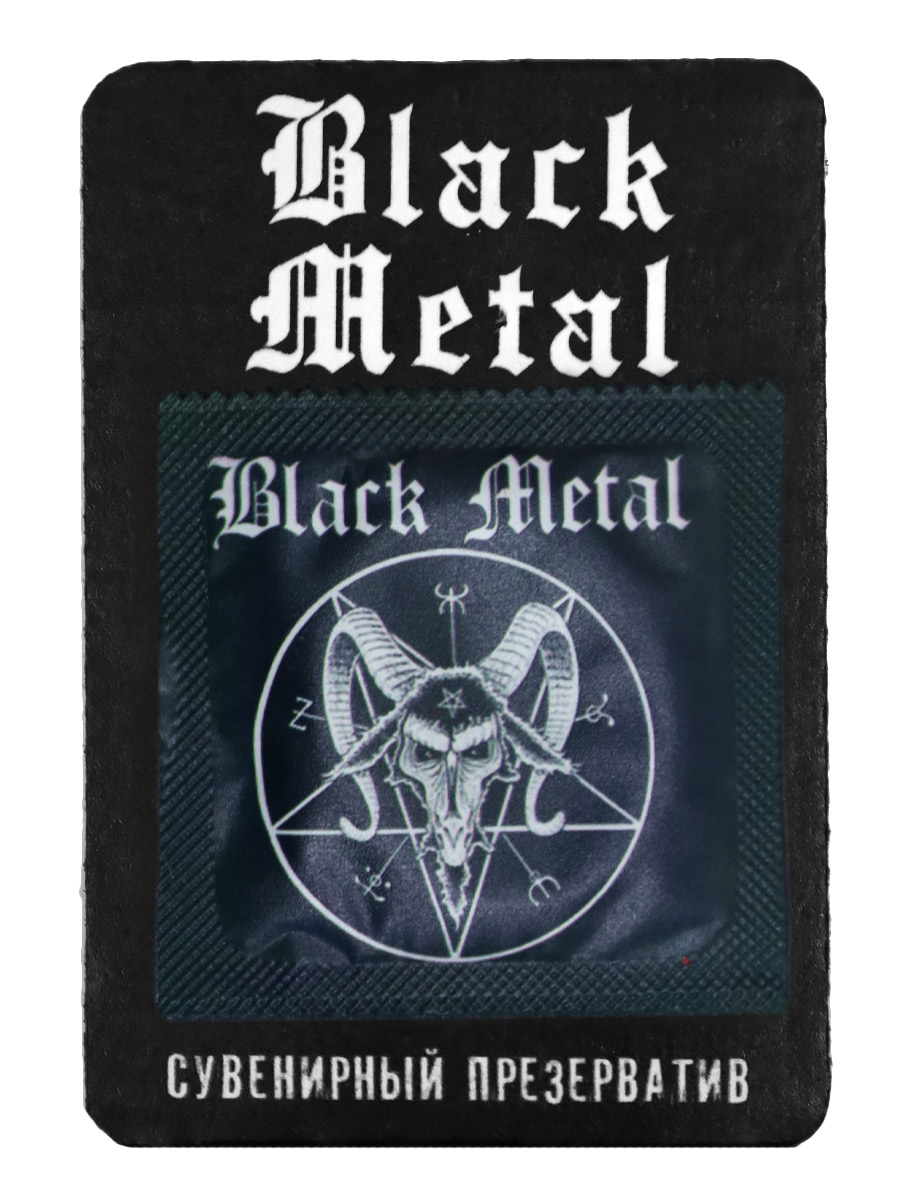 Презерватив RockMerch Black Metal - фото 1 - rockbunker.ru