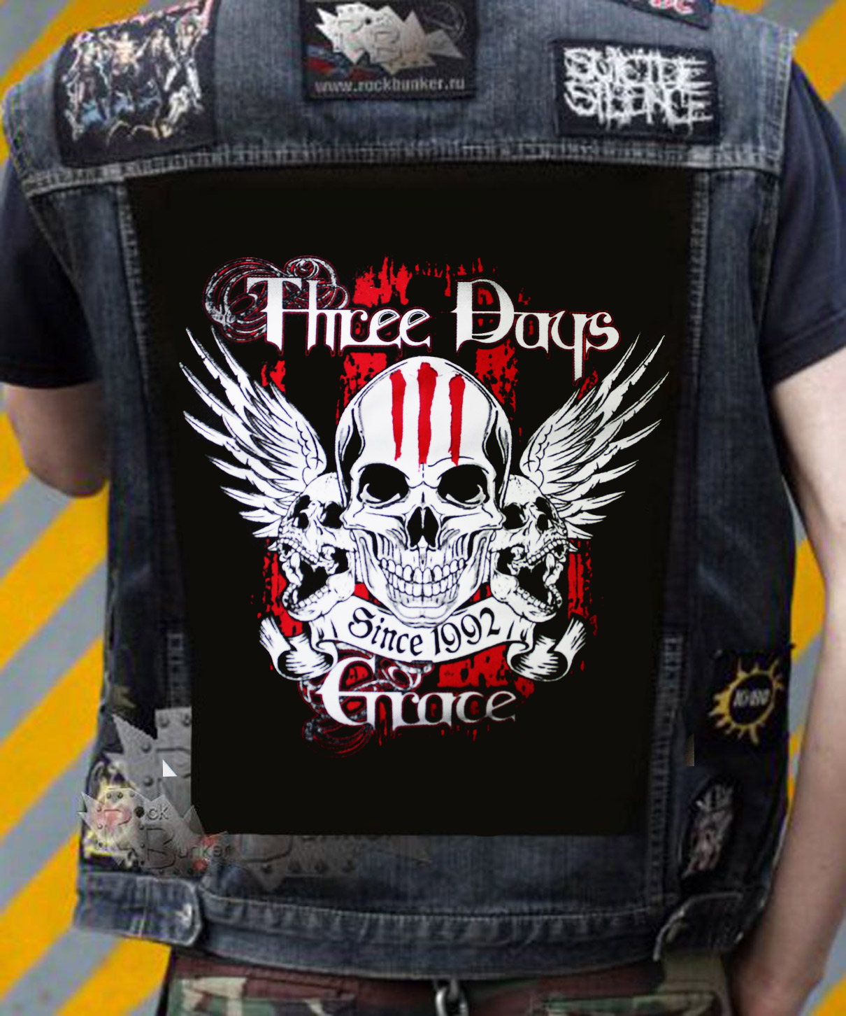 Нашивка Three Days Grace - фото 1 - rockbunker.ru