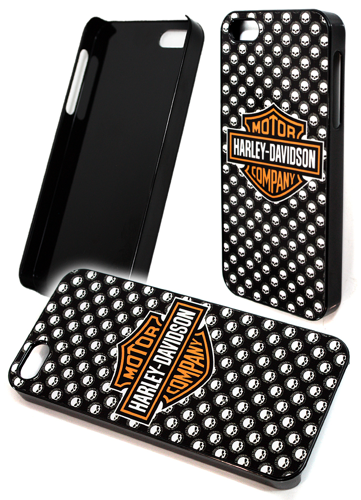 Чехол RockMerch для Apple iPhone Harley-Davidson с черепами - фото 2 - rockbunker.ru