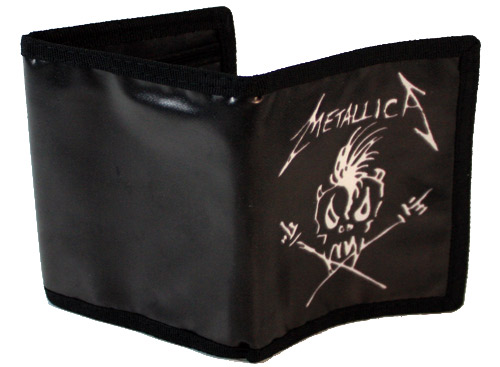 Кошелек Metallica из кожзаменителя - фото 2 - rockbunker.ru