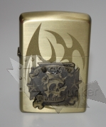 Зажигалка бензиновая JianTai Tattoo your soul Earth lighter - фото 1 - rockbunker.ru