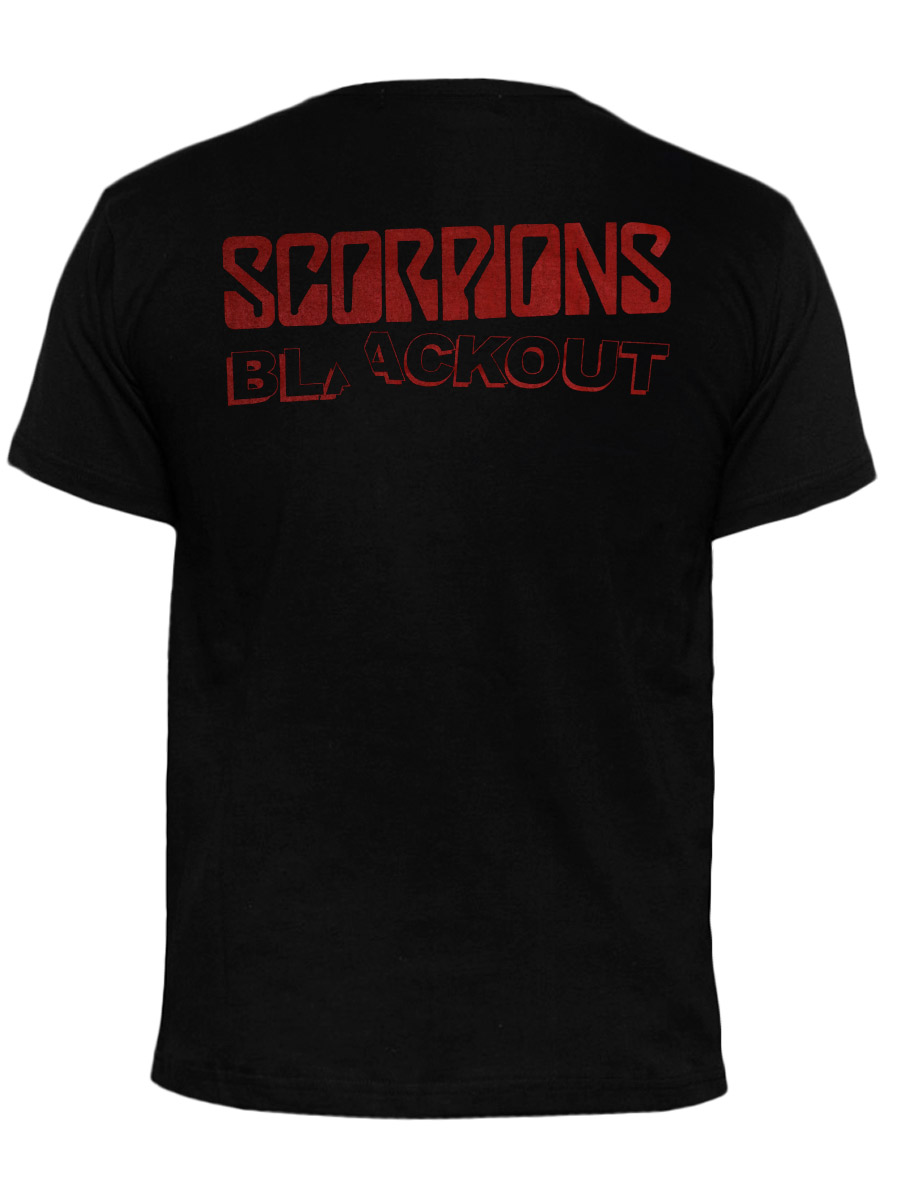 Футболка Scorpions Blackout - фото 2 - rockbunker.ru