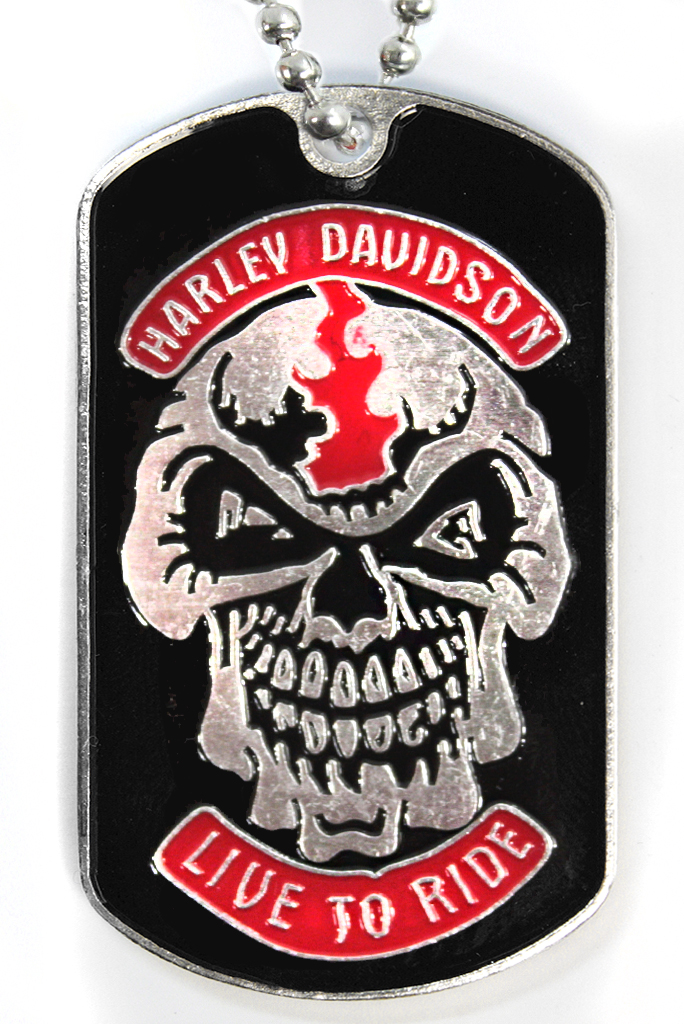 Жетон армейский Harley-Davidson Live to Ride - фото 1 - rockbunker.ru