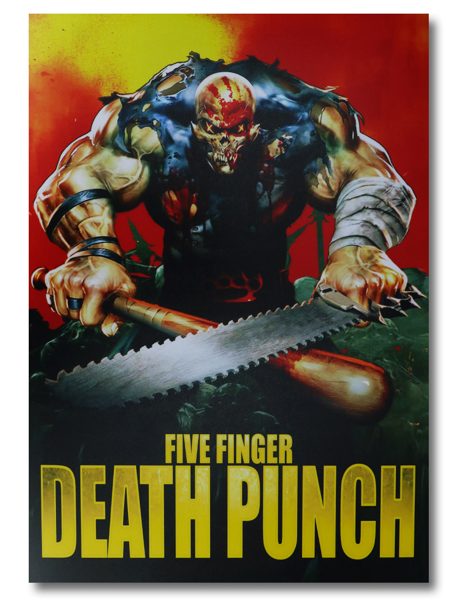 Плакат пластиковый Five Finger Death Punch - фото 1 - rockbunker.ru