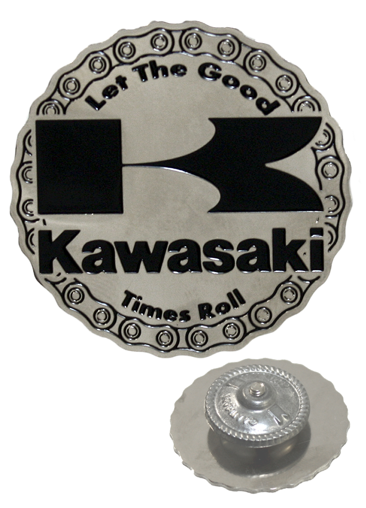 Значок Kawasaki Let The Good Times Roll - фото 1 - rockbunker.ru