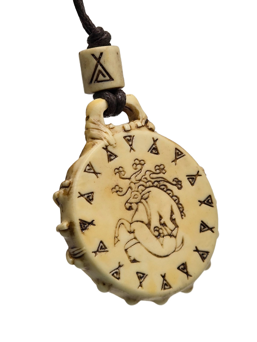 Кулон Шаманский бубен - фото 2 - rockbunker.ru