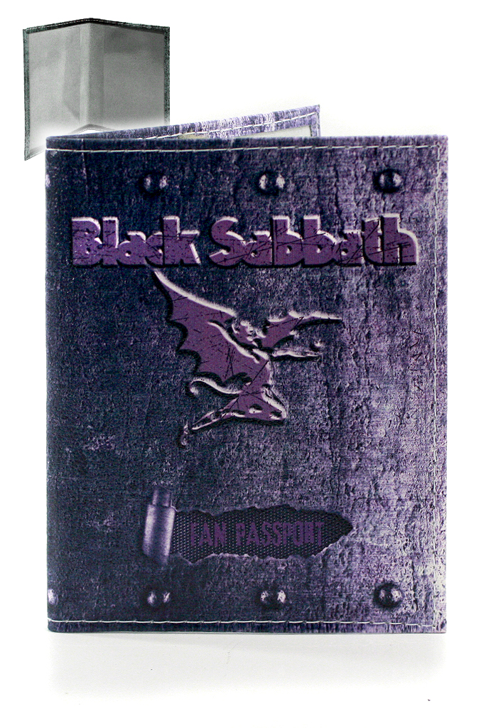Обложка на паспорт RockMerch Black Sabbath - фото 1 - rockbunker.ru