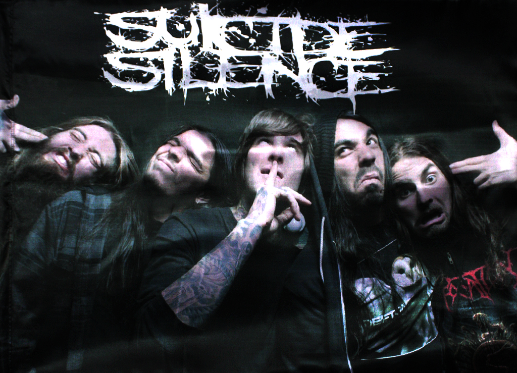 Флаг двусторонний Suicide Silence - фото 1 - rockbunker.ru