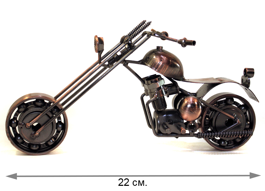 Сувенирная модель Мотоцикл ручной работы МРС012 - фото 7 - rockbunker.ru