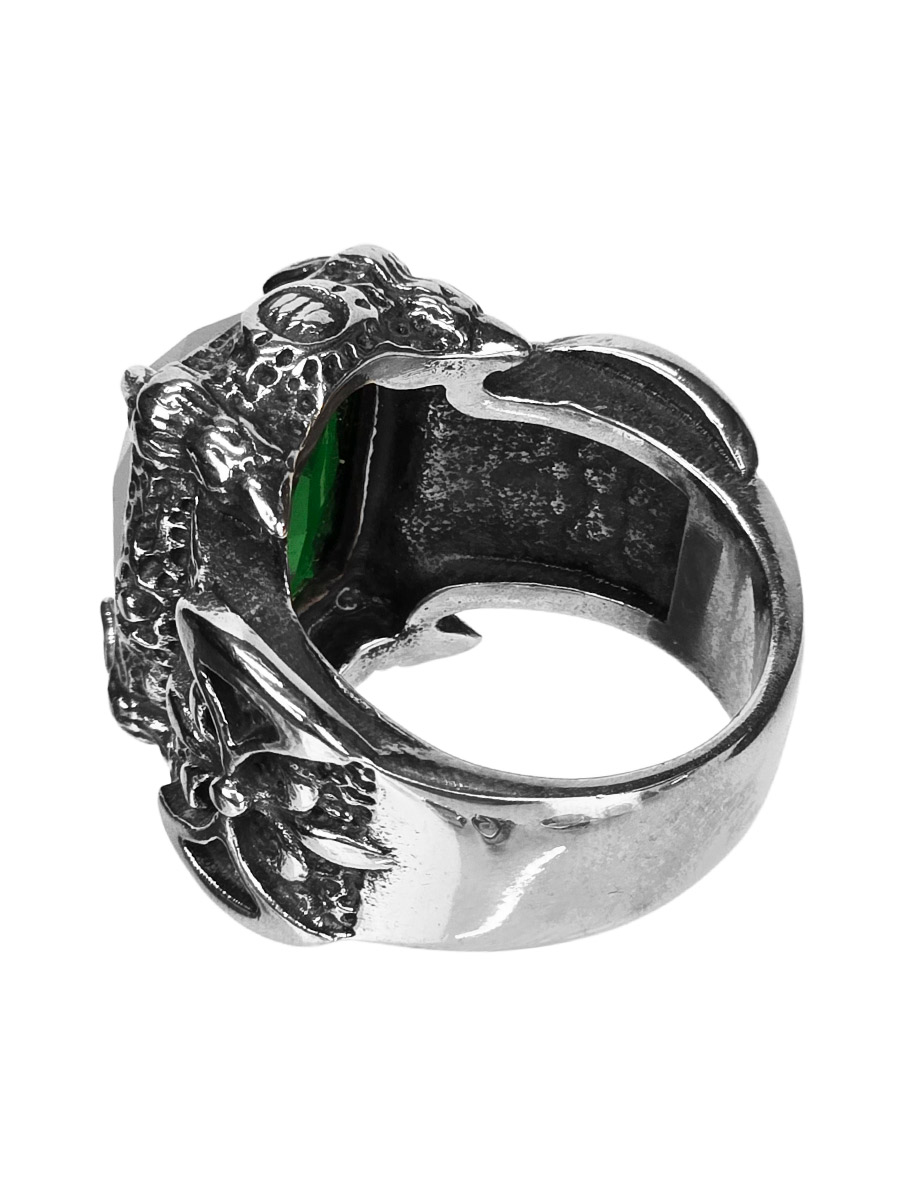 Кольцо Изумруд с Секирами - фото 2 - rockbunker.ru