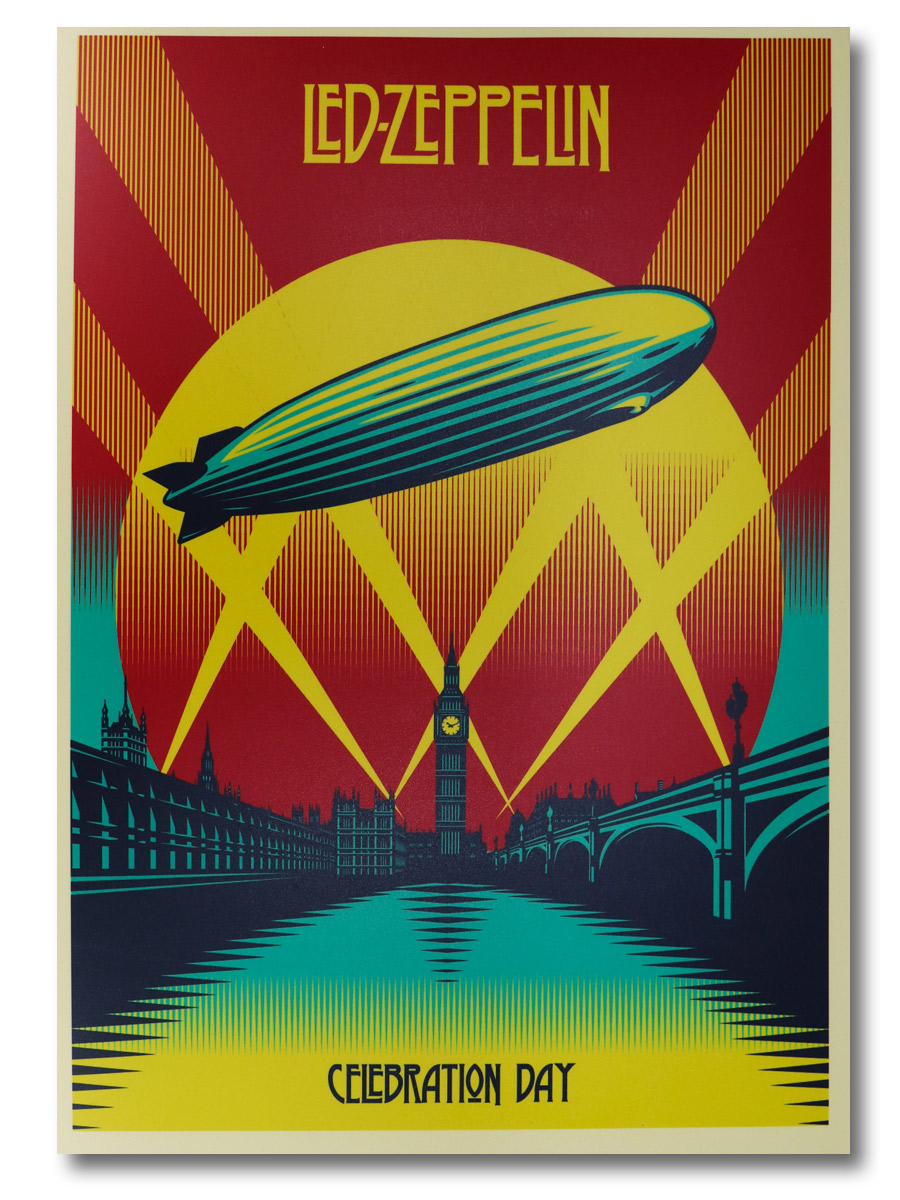 Плакат пластиковый Led Zeppelin Celebration Day - фото 1 - rockbunker.ru
