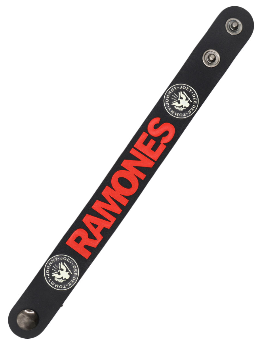 Браслет Ramones резиновый - фото 2 - rockbunker.ru