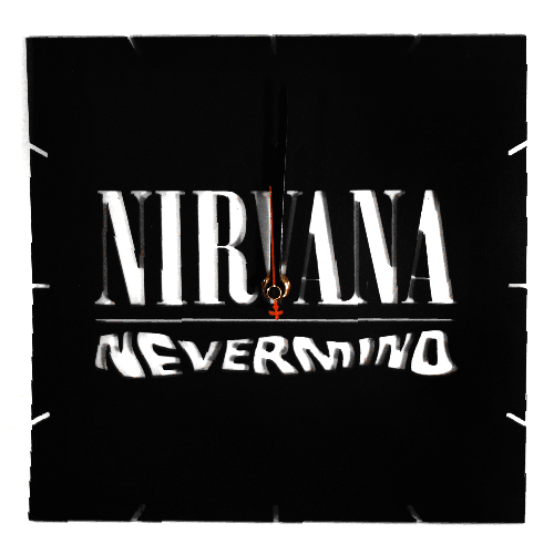 Часы настенные Nirvana Nevermind - фото 1 - rockbunker.ru
