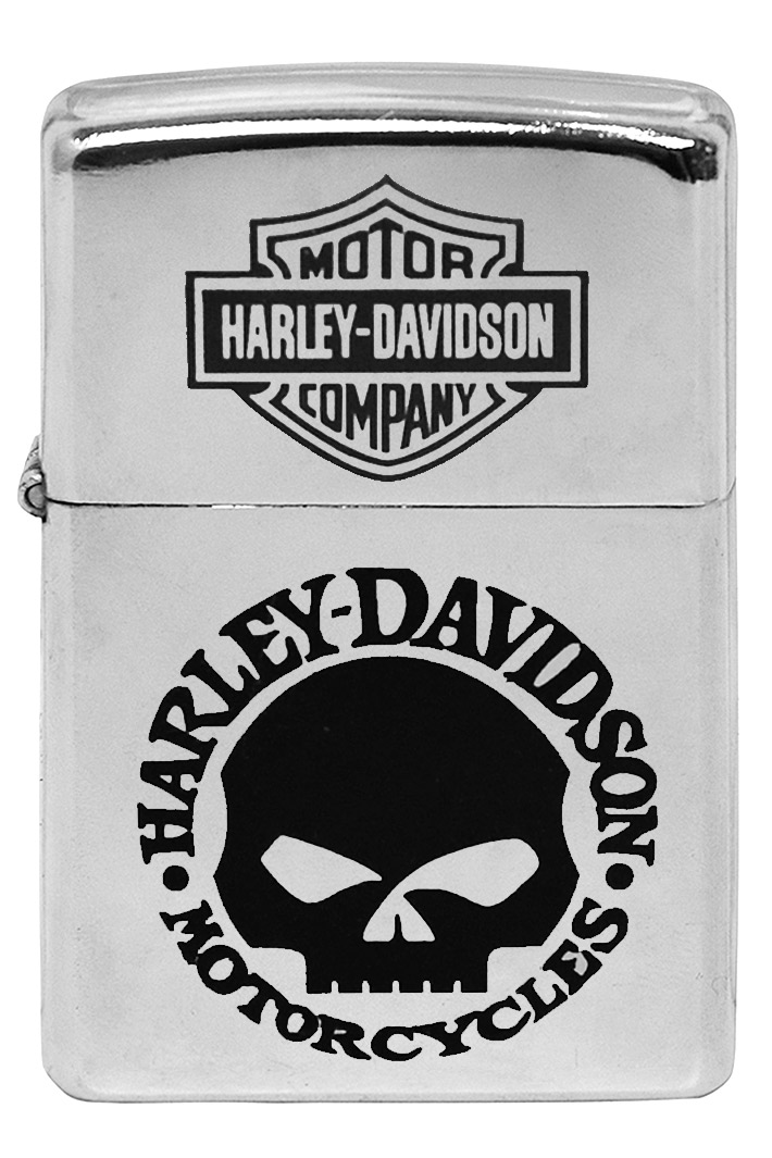 Зажигалка с гравировкой Harley Davidson - фото 1 - rockbunker.ru