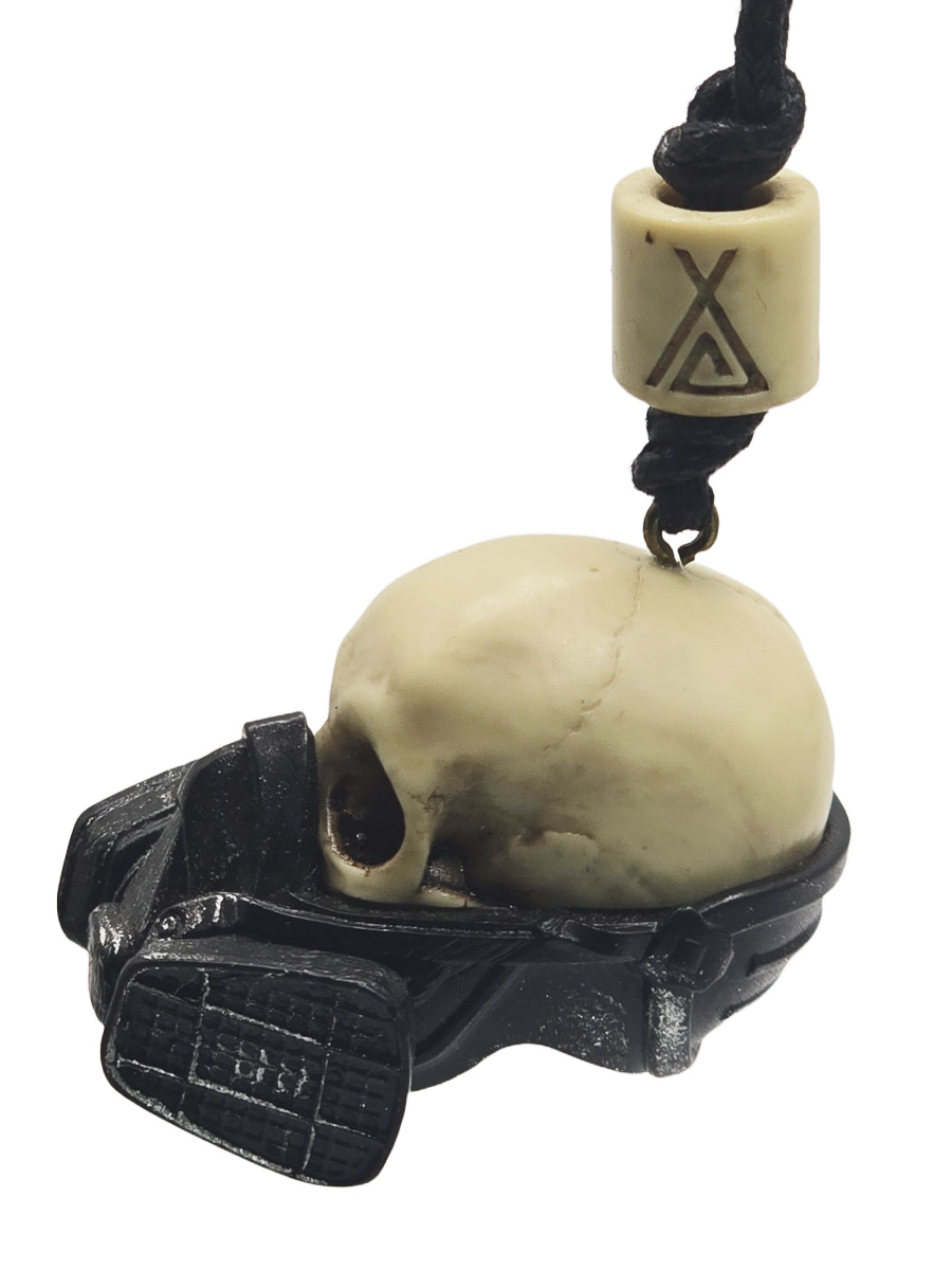 Кулон Череп в респираторе - фото 2 - rockbunker.ru