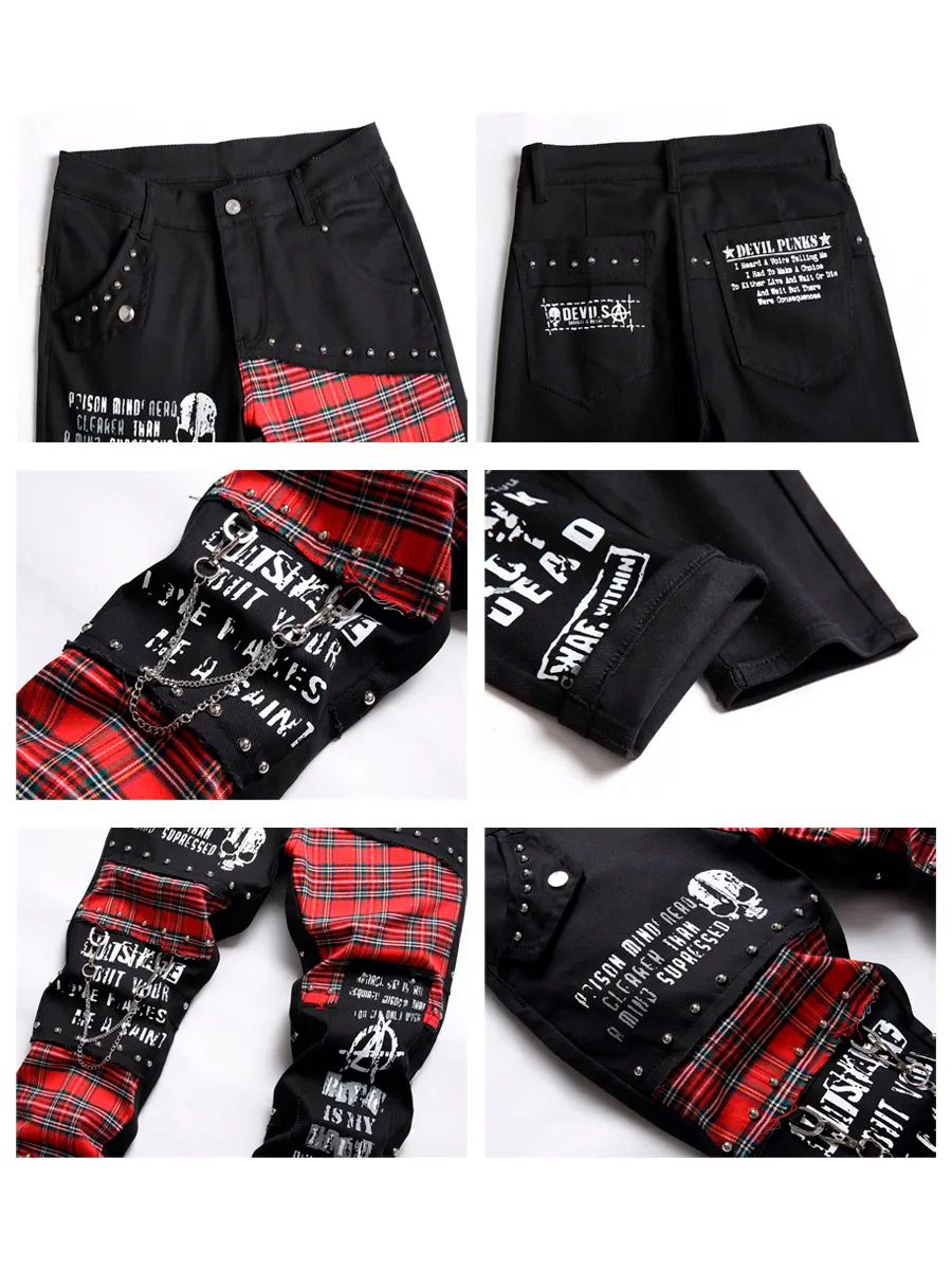 Джинсы Комбинированные Punk Not Dead - фото 3 - rockbunker.ru