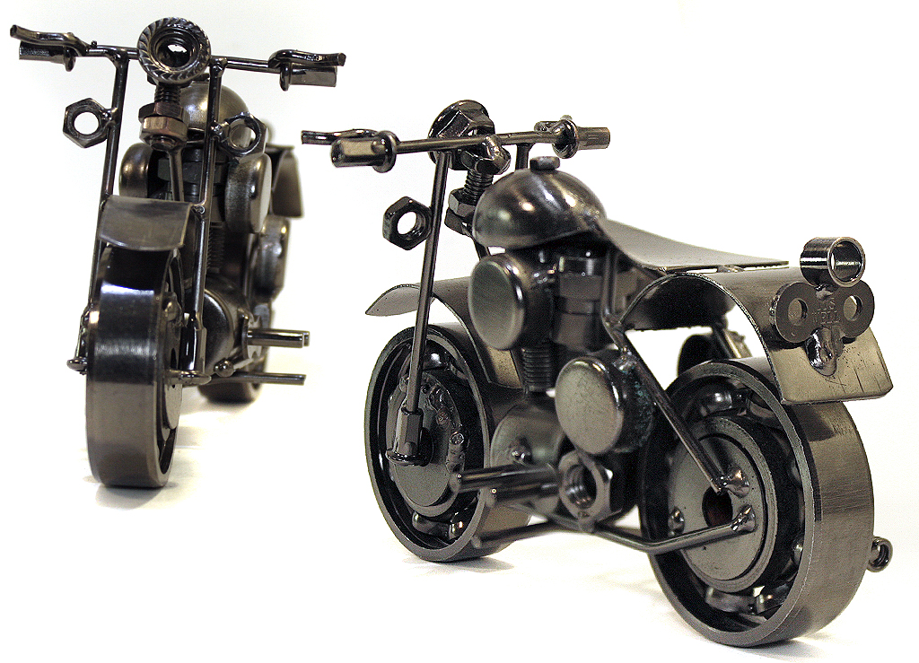 Сувенирная модель Мотоцикл ручной работы МРС027 - фото 5 - rockbunker.ru