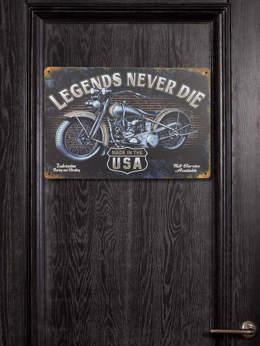 Табличка Legends Never Die - фото 3 - rockbunker.ru