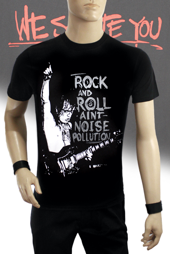 Футболка Hot Rock AC DC Rock n Roll Aint Noise Pollution - фото 1 - rockbunker.ru