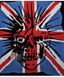Кошелек Британский флаг и череп с Liberty Spikes - фото 1 - rockbunker.ru