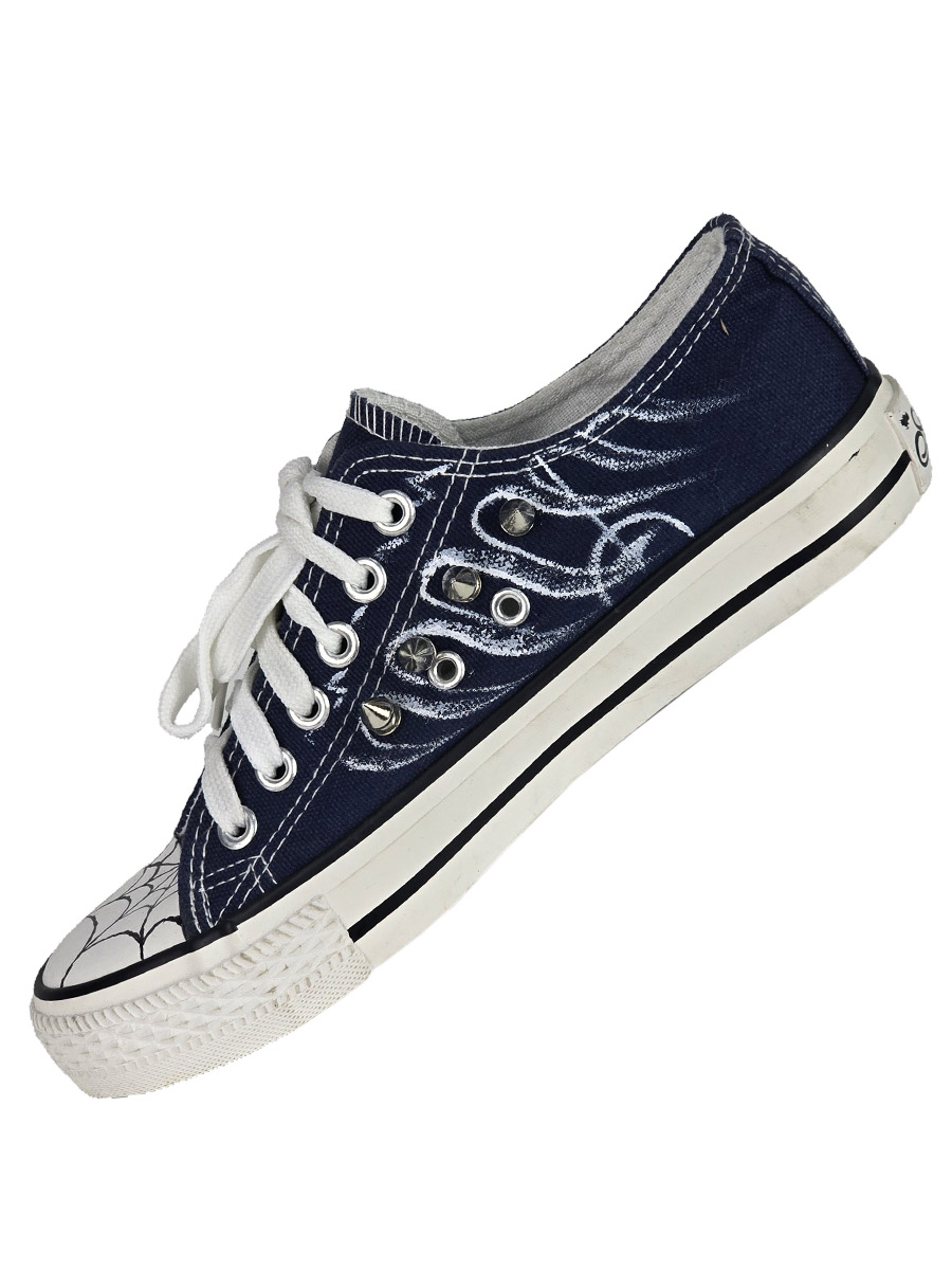 Кеды кастомные Spider - фото 3 - rockbunker.ru