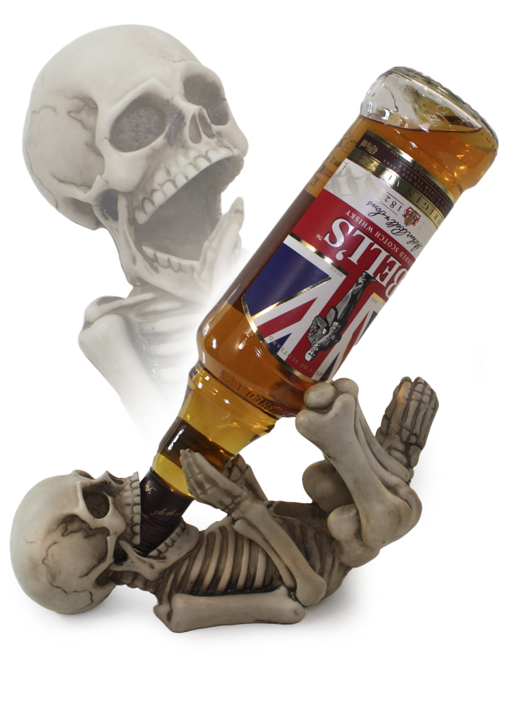 Подставка для бутылки Nemesis EXA80012 Guzzlers Skeleton - фото 1 - rockbunker.ru