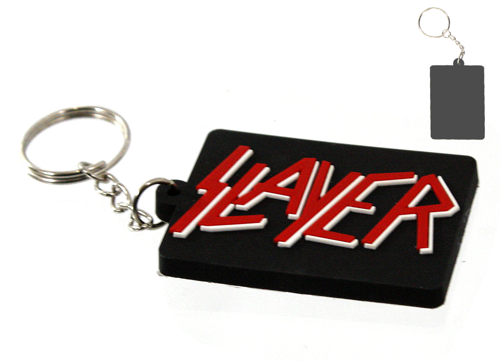 Брелок резиновый Slayer - фото 2 - rockbunker.ru