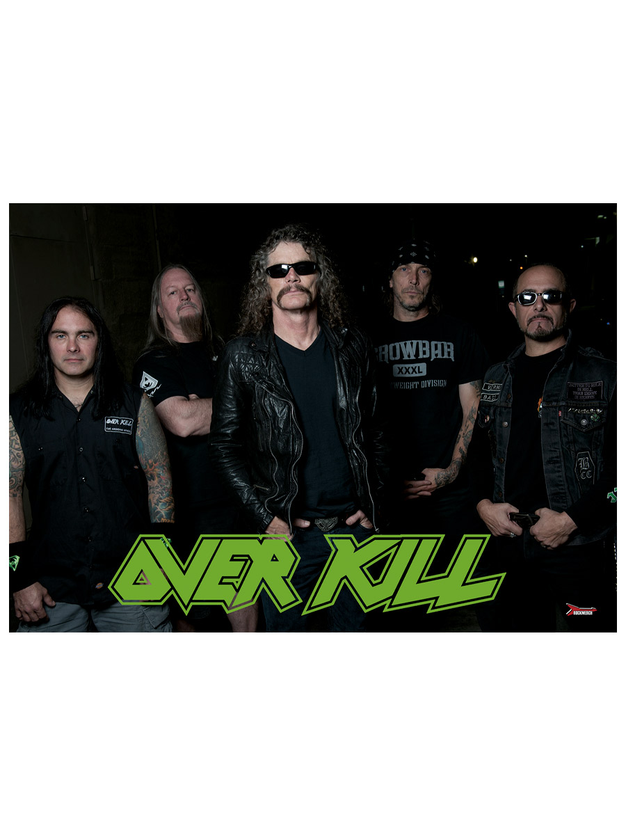 Плакат самоклеющийся на стену Overkill - фото 2 - rockbunker.ru