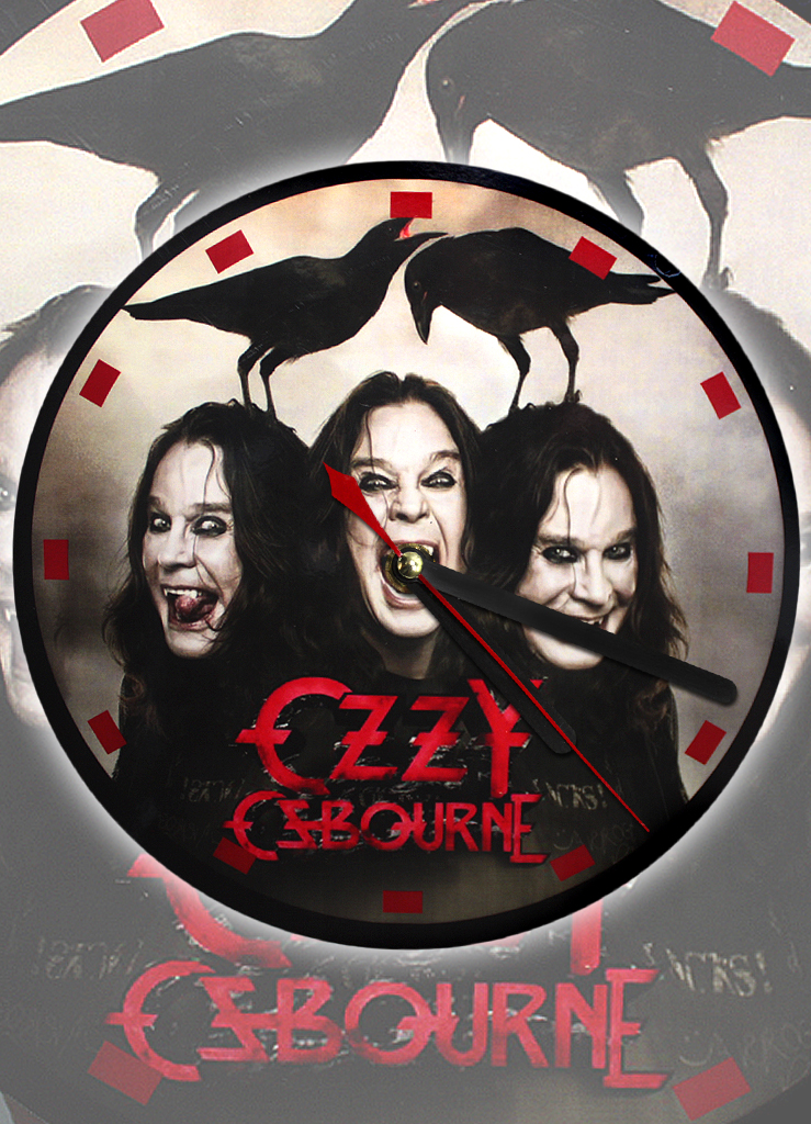 Часы настенные RockMerch Ozzy Ozbourne - фото 1 - rockbunker.ru