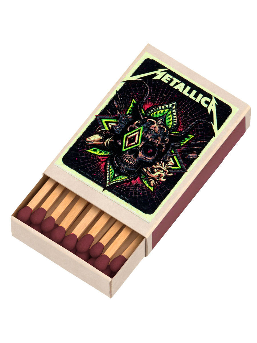 Спички с магнитом Metallica - фото 1 - rockbunker.ru