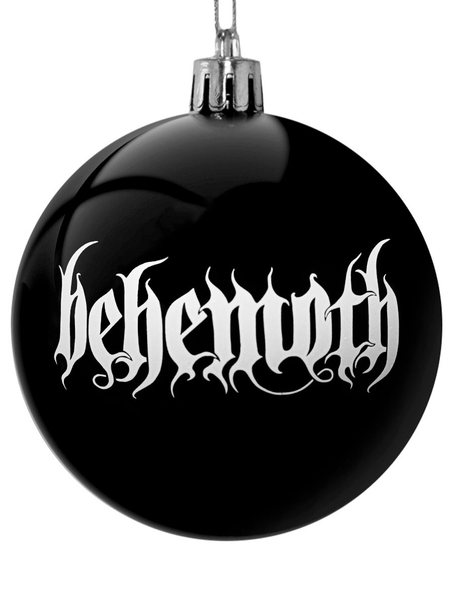 Елочный шар RockMerch Behemoth черный - фото 1 - rockbunker.ru