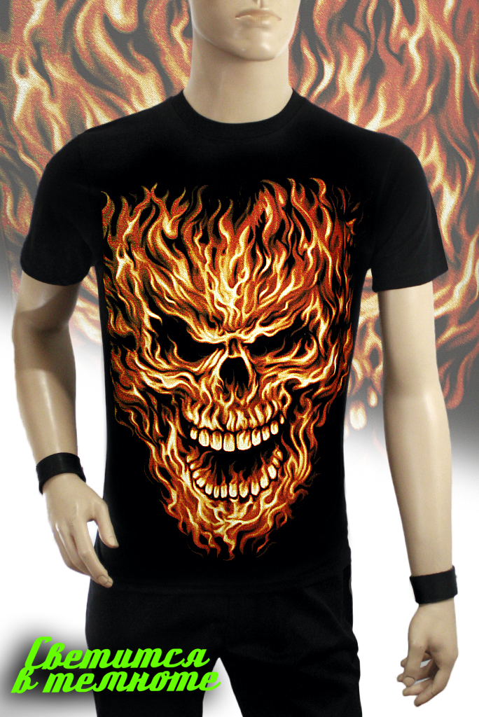 Футболка Metal Heaven Fire Skull - фото 1 - rockbunker.ru