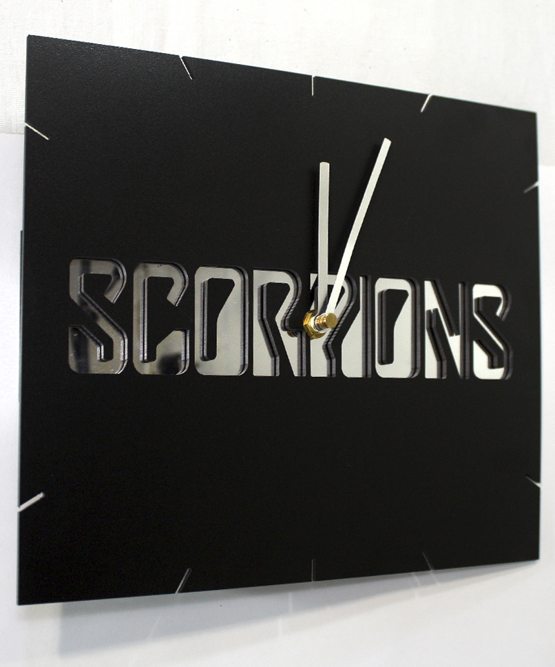 Часы настенные Scorpions - фото 2 - rockbunker.ru