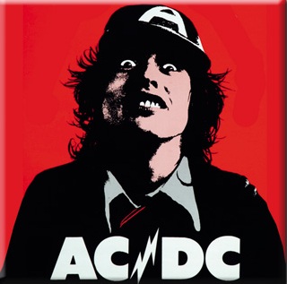 Магнит RockMerch AC DC - фото 1 - rockbunker.ru