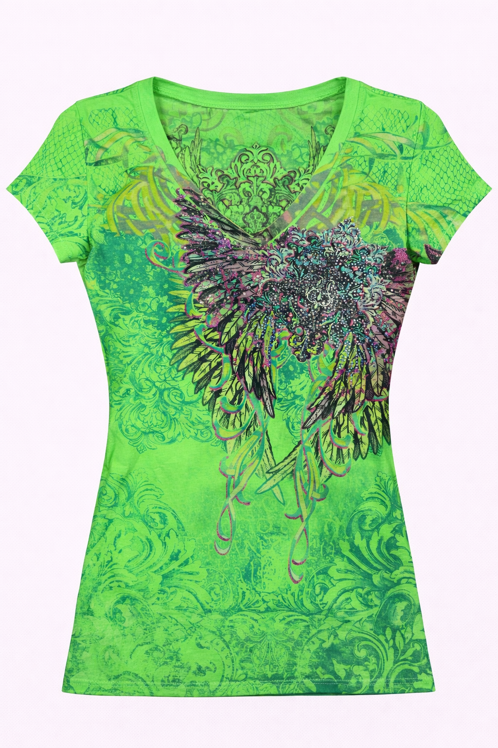 Футболка женская Xzavier IV7538LG-SE Wings - фото 1 - rockbunker.ru