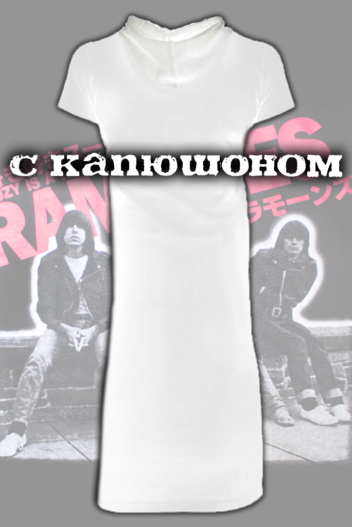 Платье Ramones белое - фото 2 - rockbunker.ru
