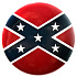 Значок RockMerch Флаг Конфедерации (Размер: 37мм)